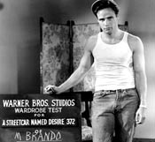 Wardrobe test for Marlon Brando (A Streetcar Named Desire, 1951, Warner Brothers / **I.V.)