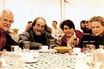 Jan Harlan, Stanley Kubrick, Tom Cruise & Nicole Kidman - (c) Warner Bros.
